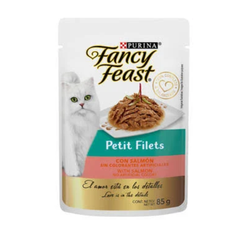 Alimento Húmedo Gato Fancy Feast Pouch Petit Filets Salmón 85 gr