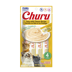 Snack Gato Churu Cremoso Atún con Queso (Tuna With Cheese) 4 Unidades 56 gr