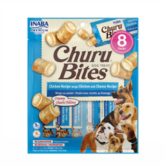 Snack Perro Churu Bites Nuggets Pollo con Queso (Chicken With Cheese) 8 Unidades 96 gr