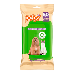 Paños Humedos Petys 50 unidades Limpieza Esencial