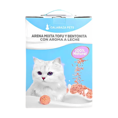 Arena Mixta Tofu y Bentonita con Aroma a Leche 2.5 kg