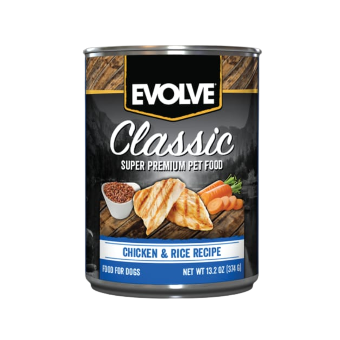 Alimento Húmedo Perro Adulto Evolve Classic Lata Pollo 13.2 oz - 374 gr