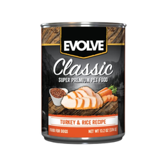 Alimento Húmedo Perro Adulto Evolve Classic Lata Pavo 13.2 oz - 374 gr