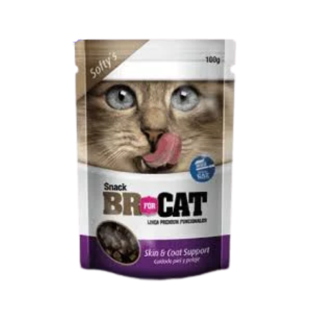 Snack Gato BR Blando (Softy) Piel y Pelaje (Skin & Coat Support) 100 gr