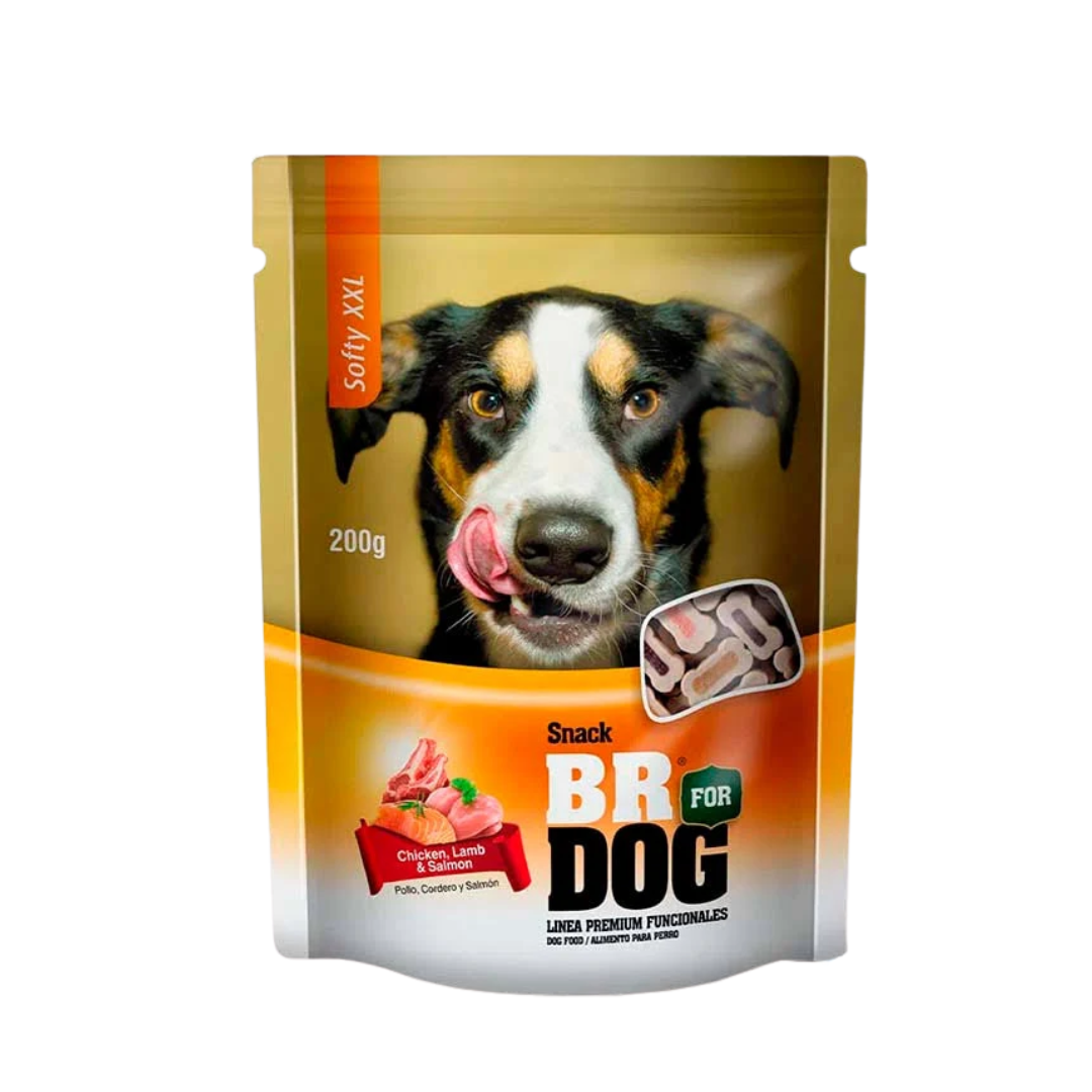 Snack Perro Br Softy 200g pollo, cordero y Salmon