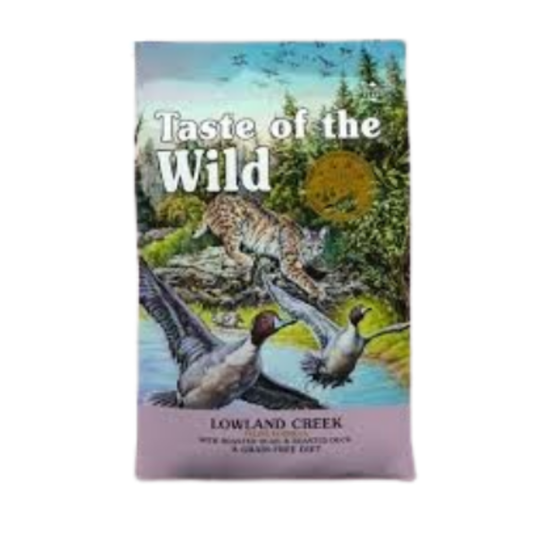 Alimento Gato Taste of the Wild Lowland Creek Codorniz Asada y Pato Asado