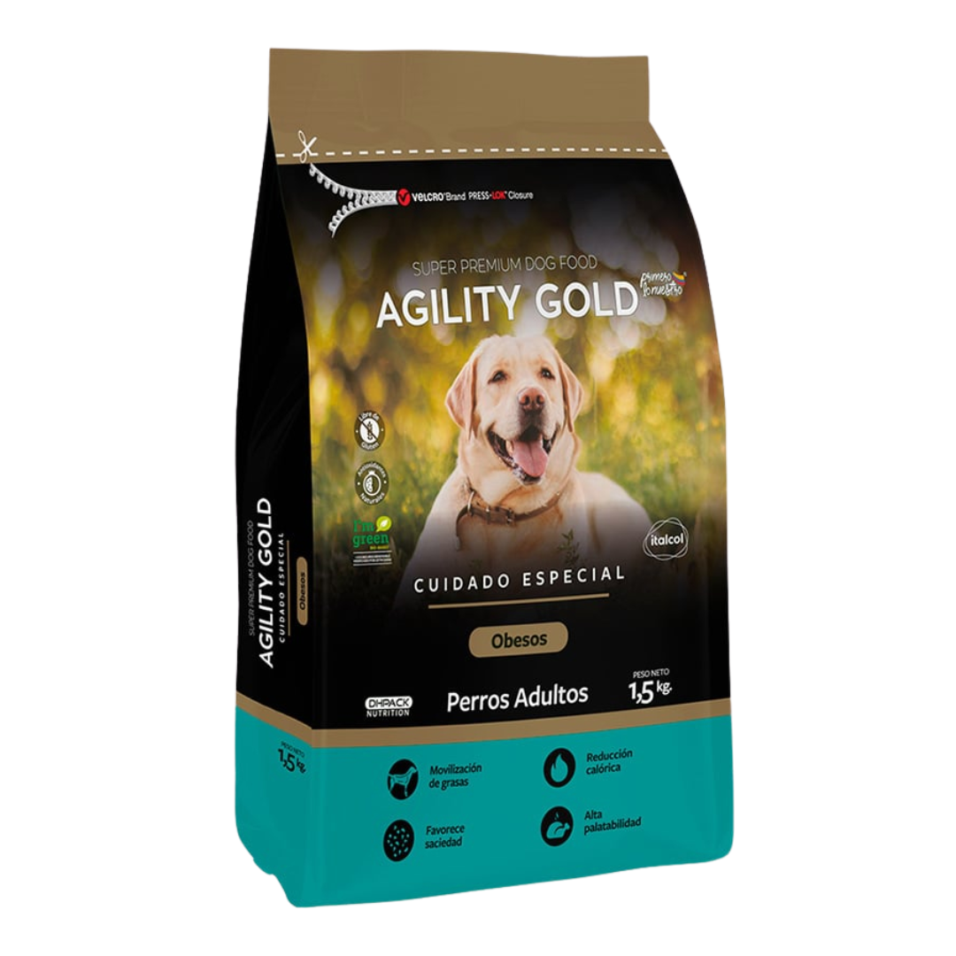 Alimento Perro Agility Gold Adulto Obesos