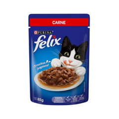 Alimento Húmedo Gato Felix Pouch Carne 85 gr