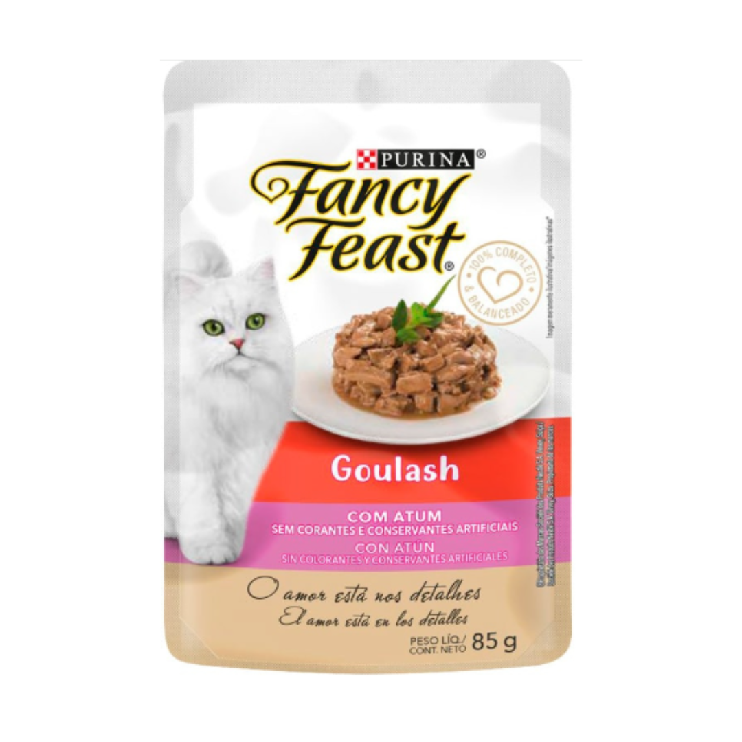 Alimento Húmedo Gato Fancy Feast Pouch Goulash Atún 85 gr