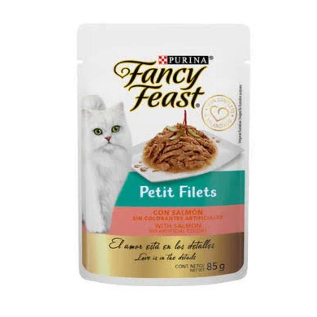 Alimento Húmedo Gato Fancy Feast Pouch Petit Filets Salmón 85 gr