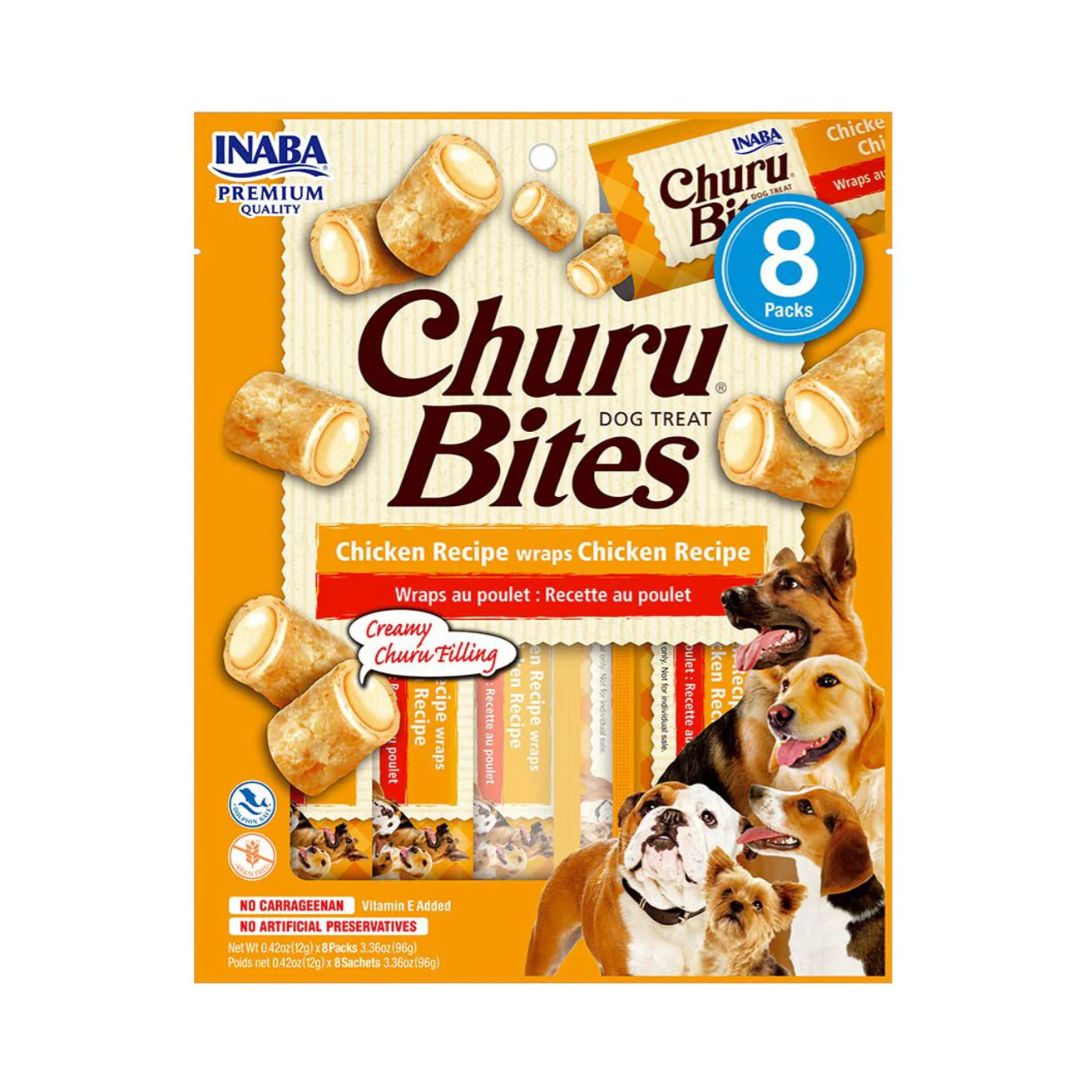 Snack Perro Churu Bites Nuggets Pollo (Chicken) 8 Unidades 96 gr
