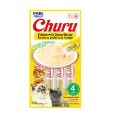 Snack Gato Churu Cremoso Pollo con Queso (Chicken With Cheese) 4 Unidades 56 gr