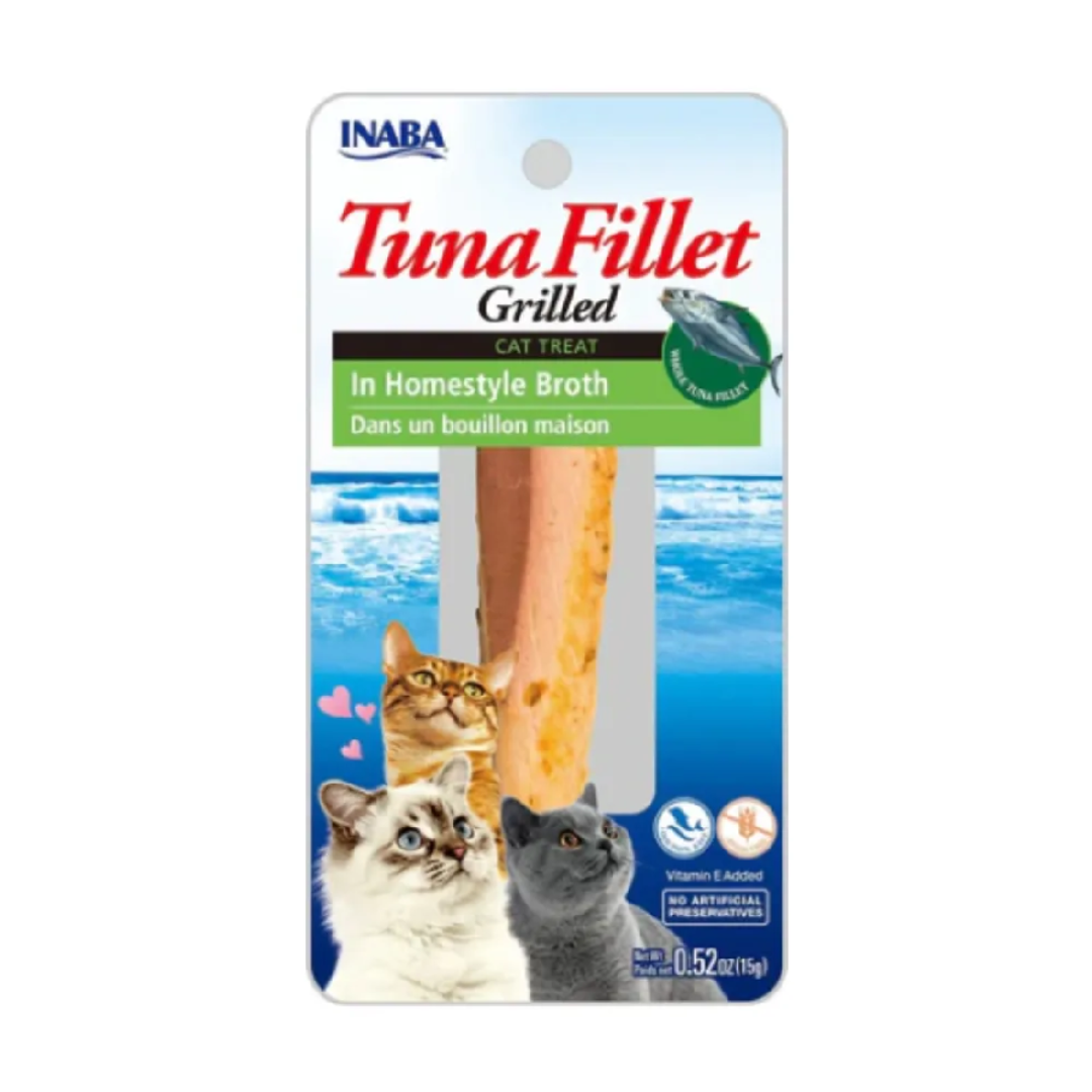 Snack Gato Inaba Filete De Atún en Caldo Casero 15 Gr