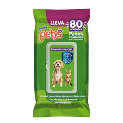 Paños Húmedos Petys Limpieza Superior 80 Unidades