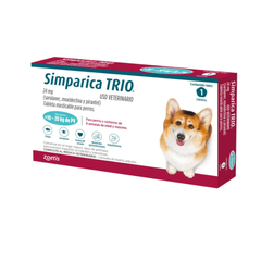 Simparica Trio Desparasitante Interno y Externo Perros 1 Tableta