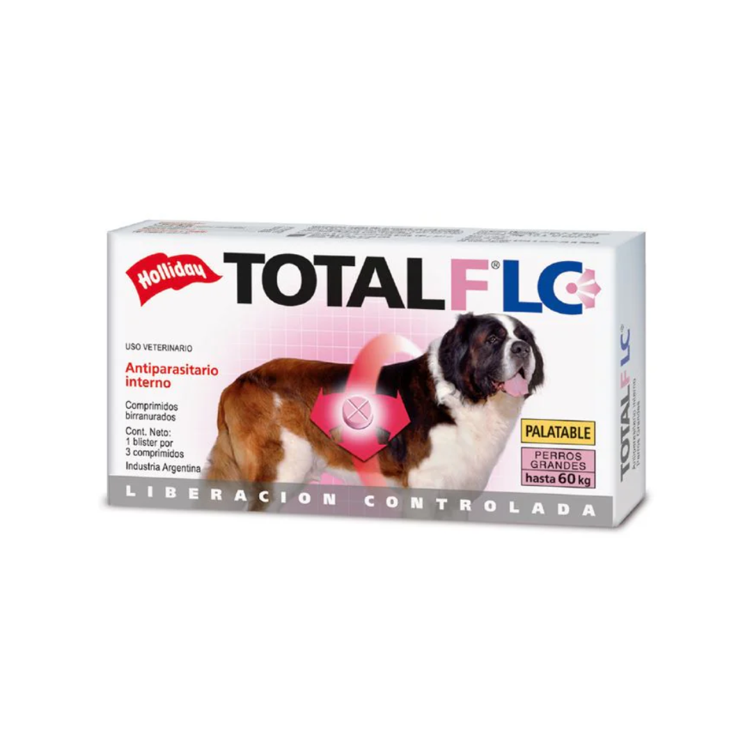 Total FLC Desparasitante Interno Perro 3 Comprimidos