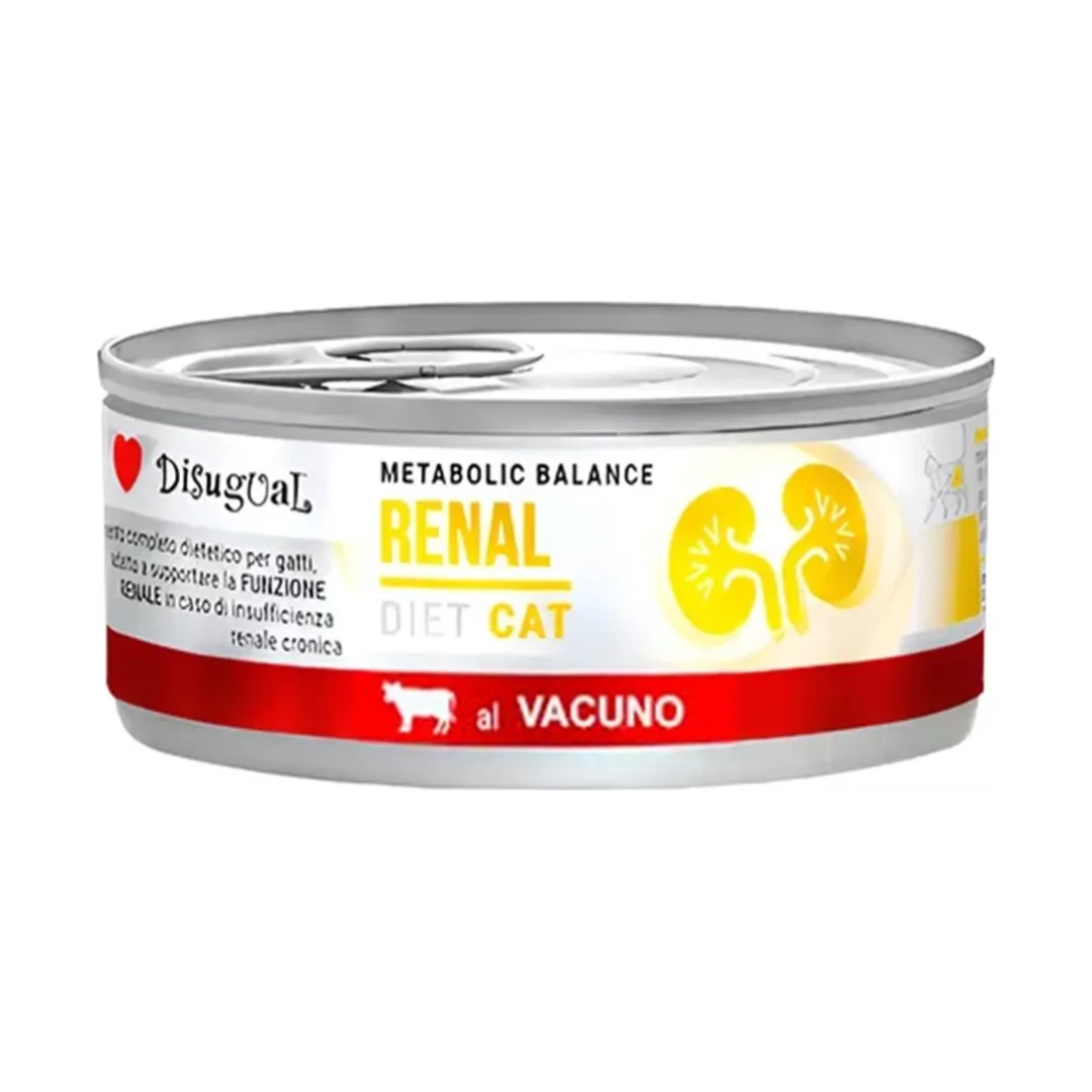 Alimento Húmedo Gato Disugual Renal Lata Carne 85 g