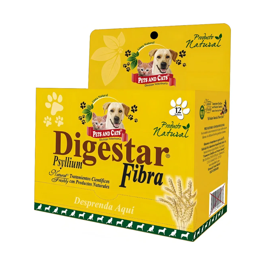 Digestar Fibra Natural Freshly Laxante Para Mascotas 12 Sobres - 1 Caja