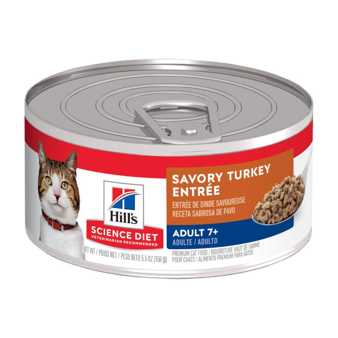 Alimento Húmedo Gato Hill's Adulto 7+ Pavo 5.5 oz - 156 gr