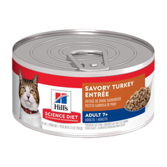 Alimento Húmedo Gato Hill's Adulto 7+ Pavo 5.5 oz - 156 gr