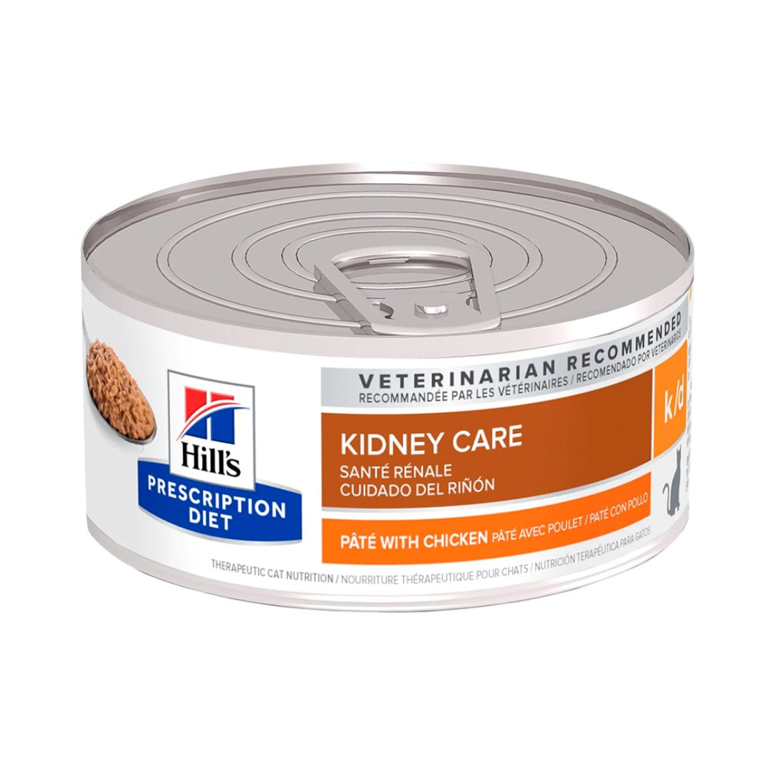 Alimento Húmedo Gato Hill's Prescription Diet K/D Cuidado Del Riñón (Kidney Care) Lata 5.5 oz - 156 gr