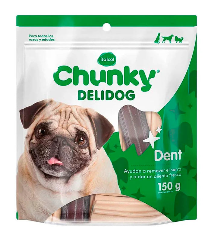 Snack Dental Perro Chunky Delidog Dent 150 gr