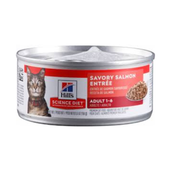 Alimento Húmedo Gato Hill's Adulto 1-6 Salmón Lata 5.5 oz - 156 gr