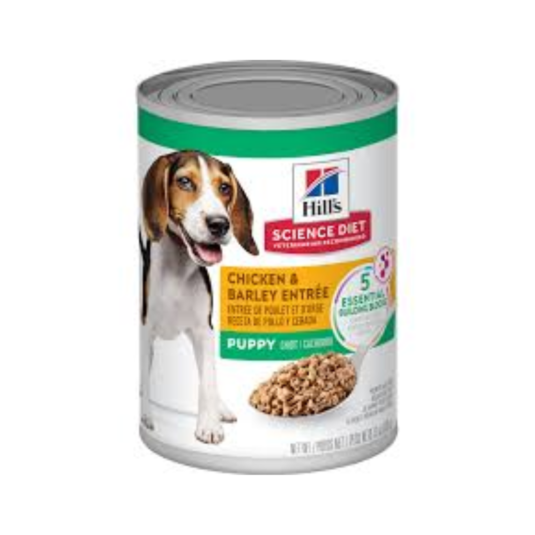 Alimento Húmedo Perro Hill's Cachorro Pollo y Cebada (Puppy) Lata 13 oz - 374 gr