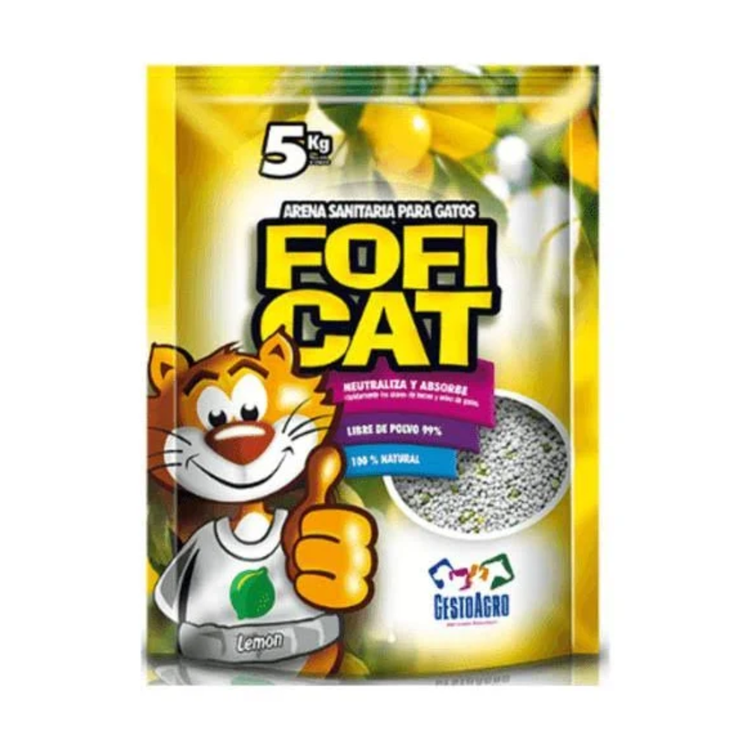 Arena Gato Fofi Cat Limón 5 kg