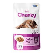 Alimento Húmedo Chunky Delicat Pavo 80 gr
