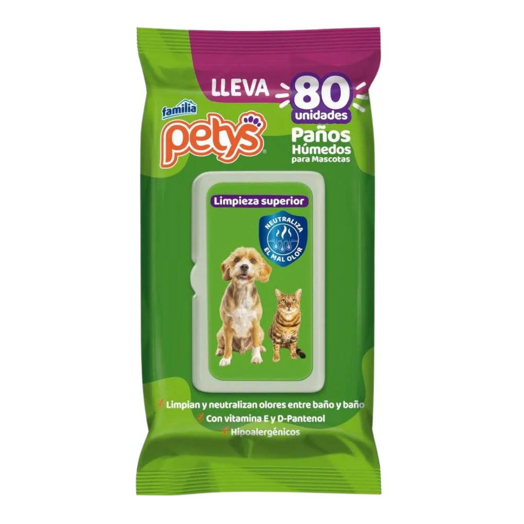 Paños Húmedos Petys Limpieza Superior